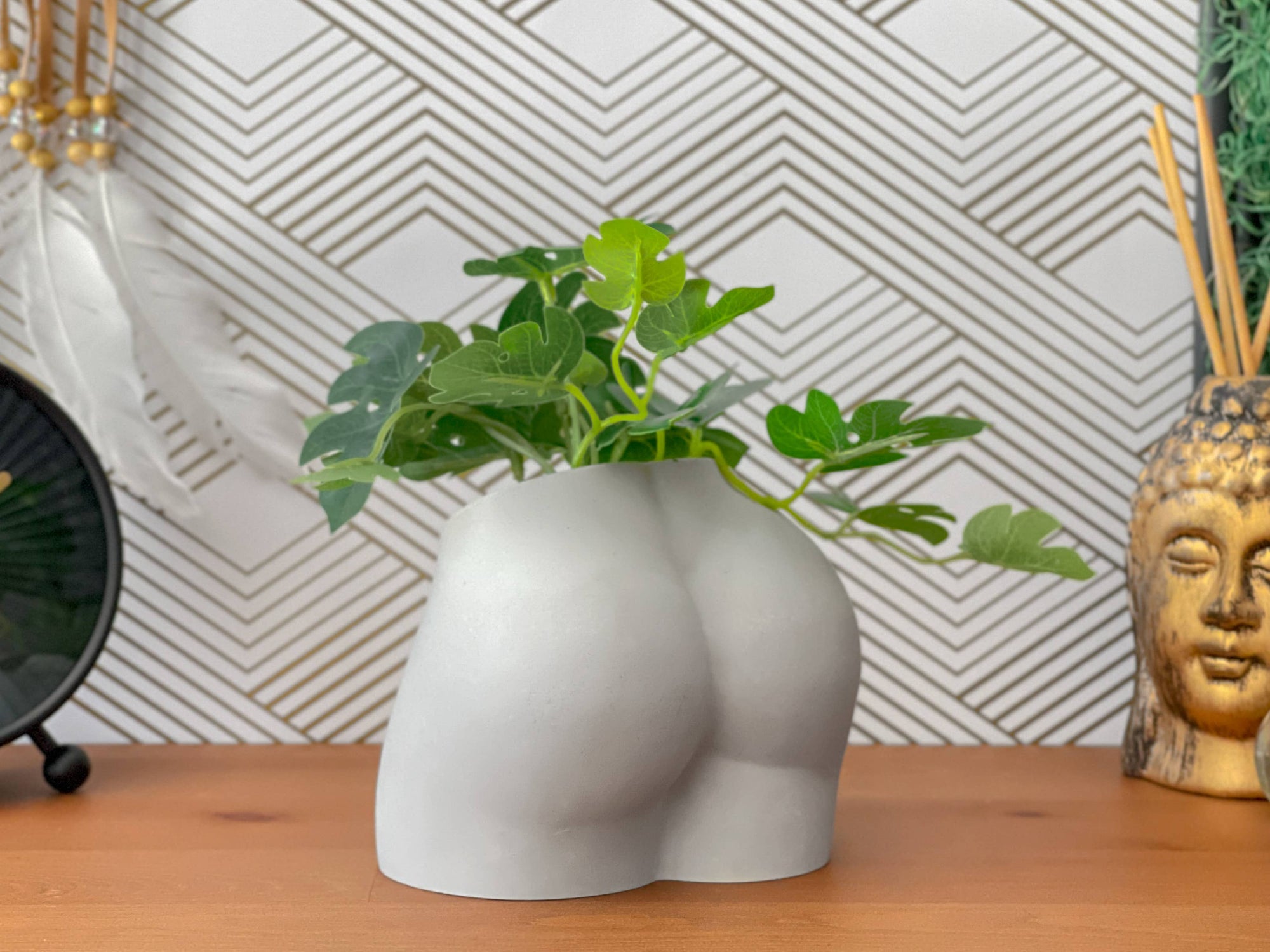 Butt Planter, Air Plant Woman Body Pot Female Shaped Small