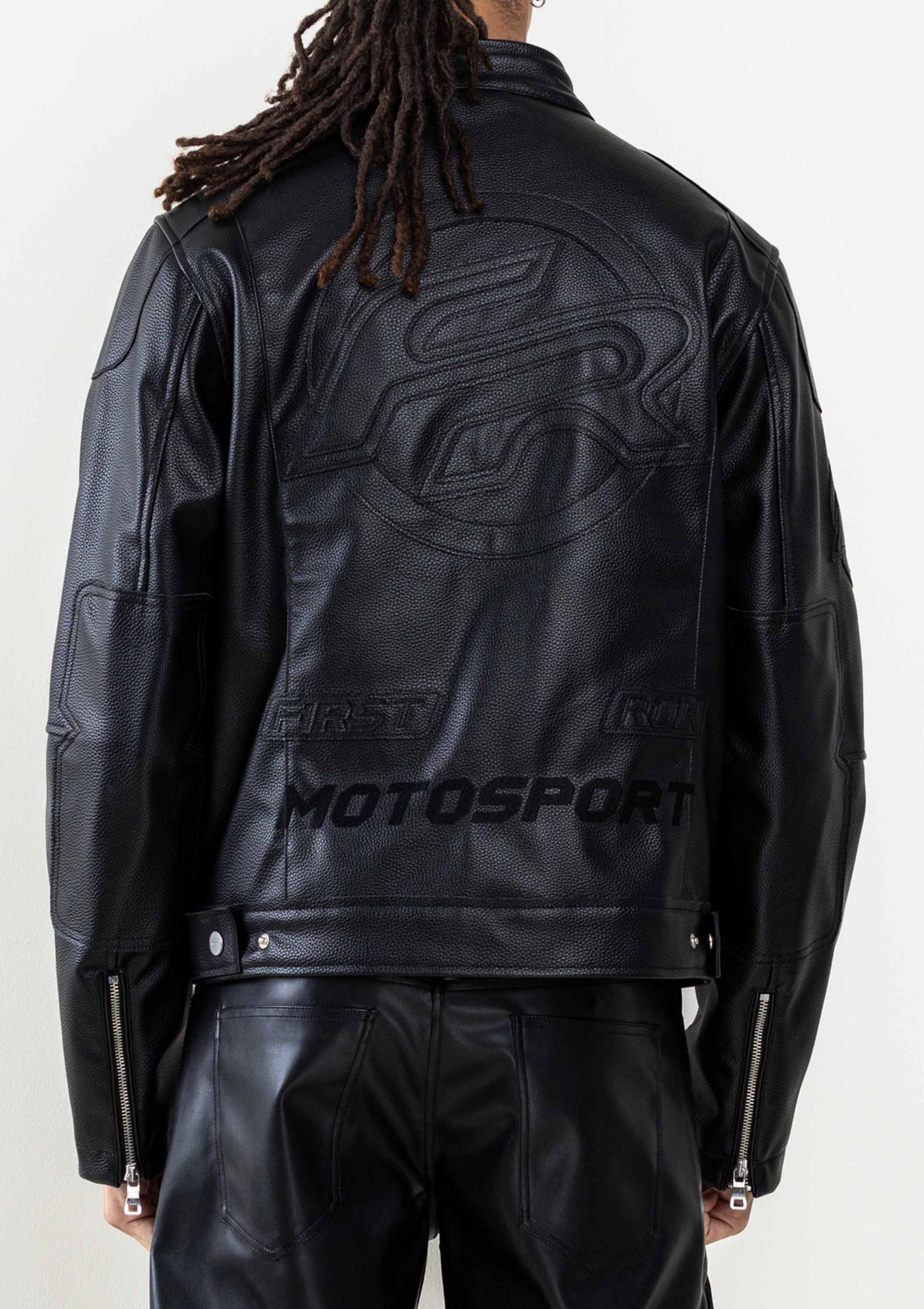 LEATHER RACING  JACKET
