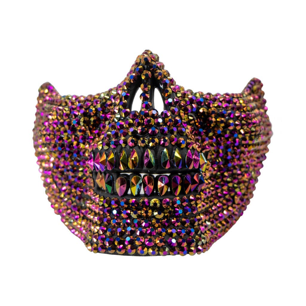Rhinestone Skull Mask