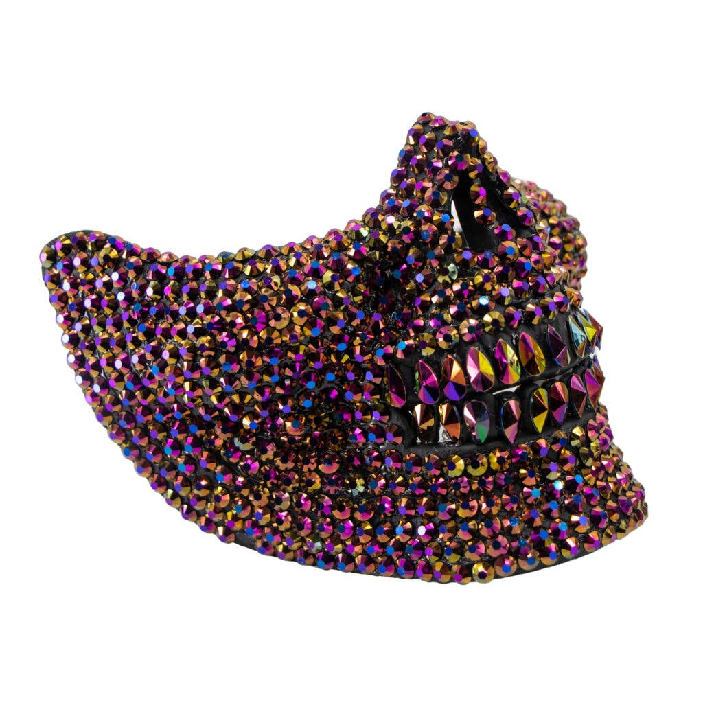 Rhinestone Skull Mask