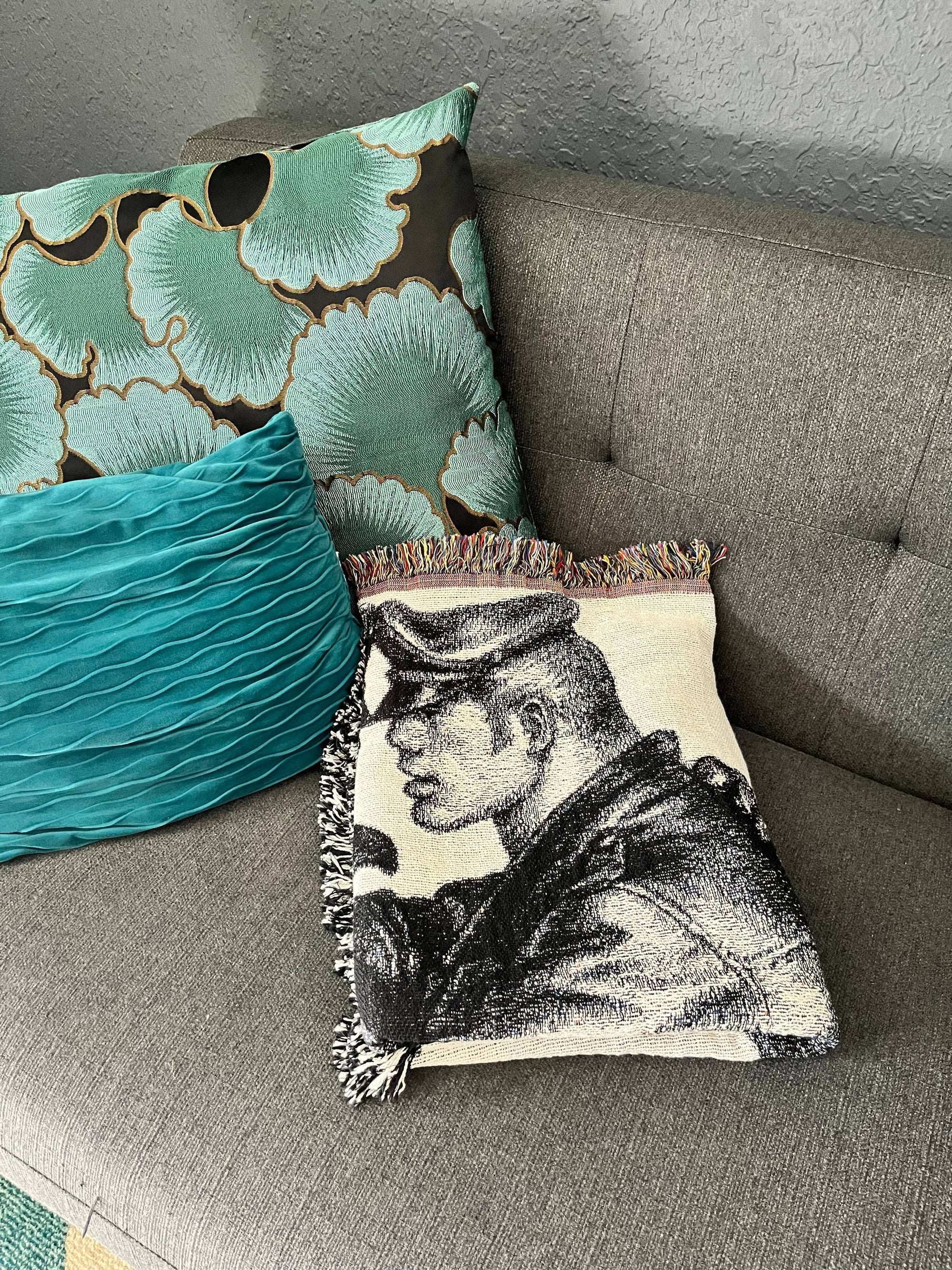 Tom of Finland "Leatherman" Woven Blanket