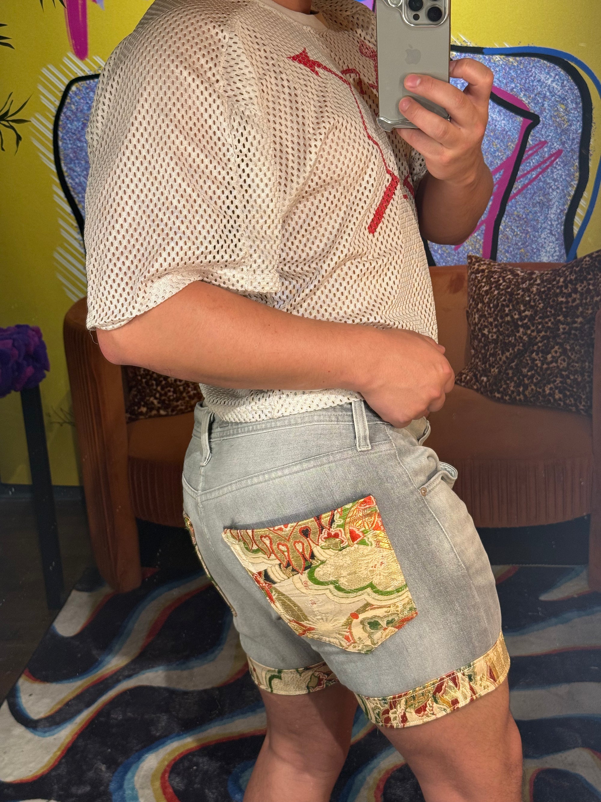 Q-mono Jean Shorts 33”
