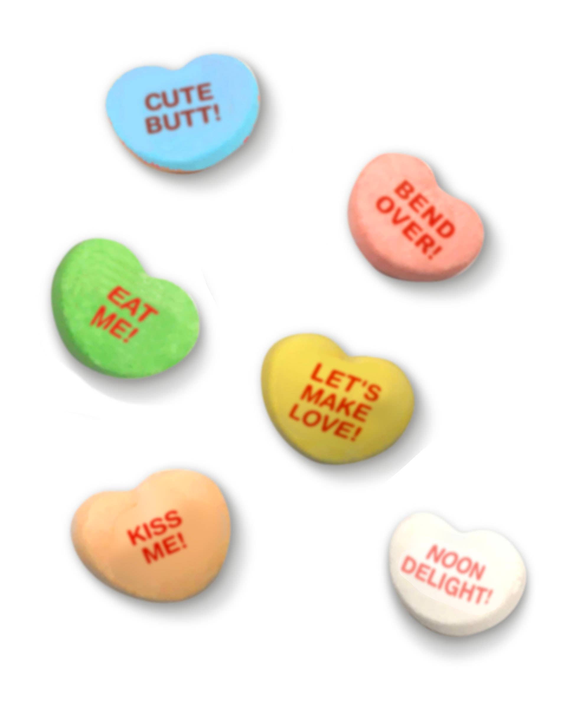 Risqué Valentine's Heart Candy