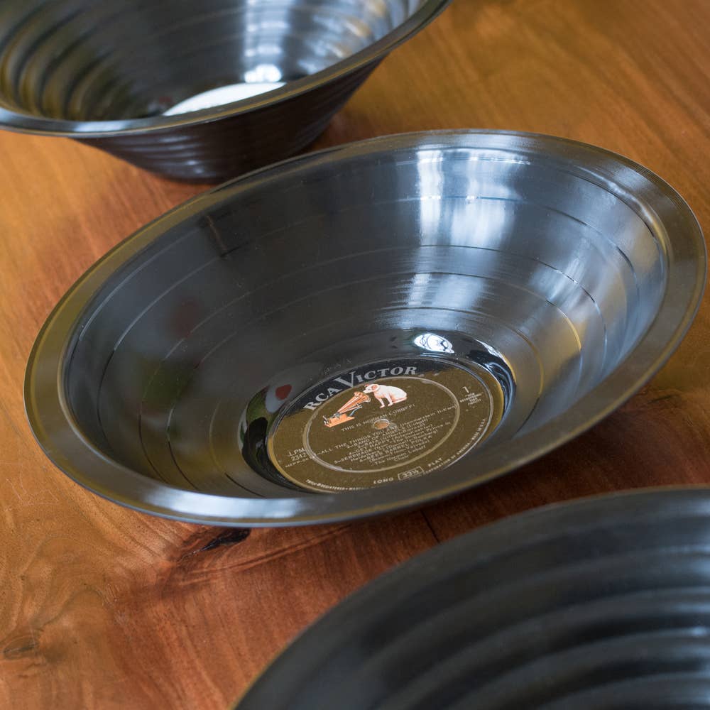 Smooth Vinyl Record Bowl