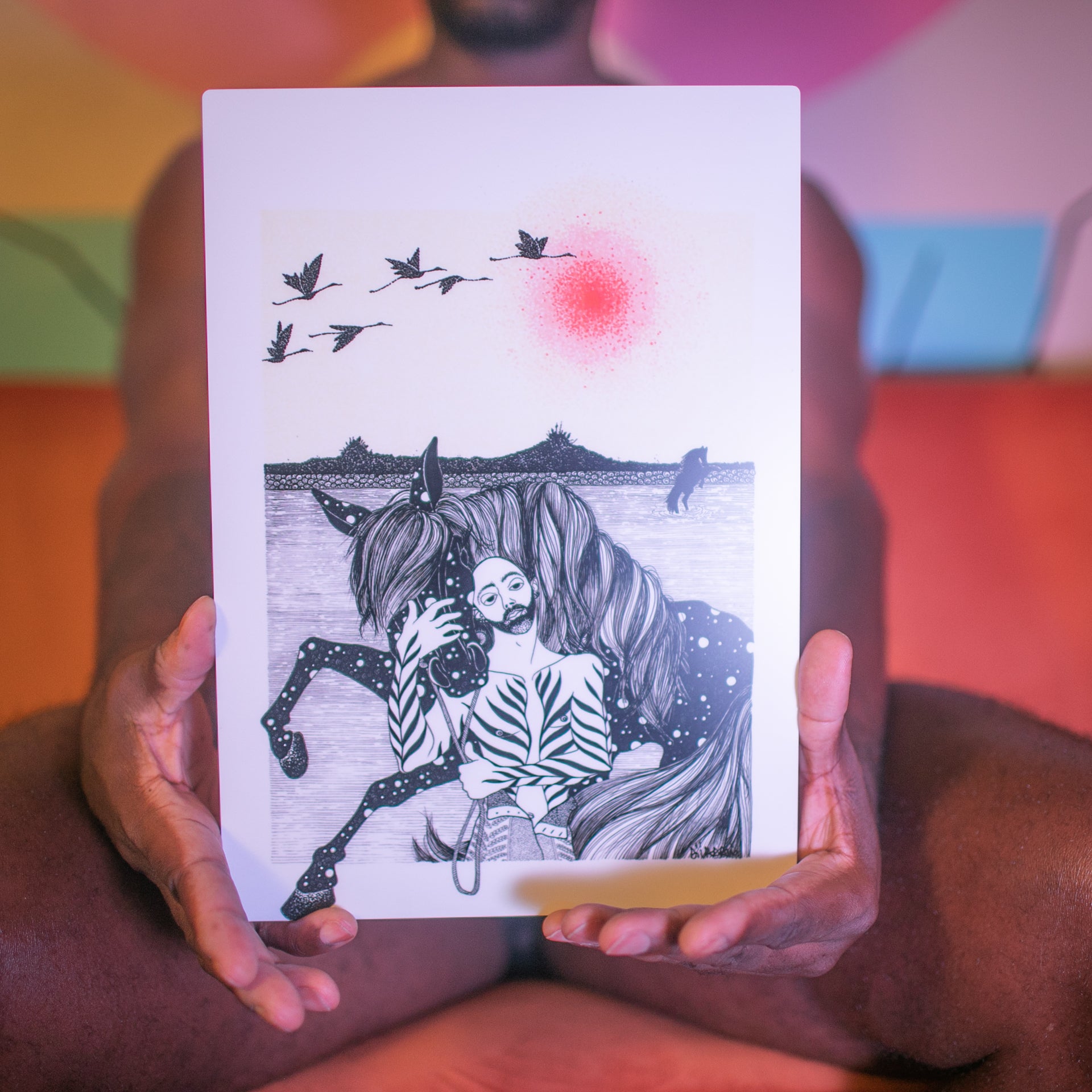 "Horse", Diva David Metal Prints
