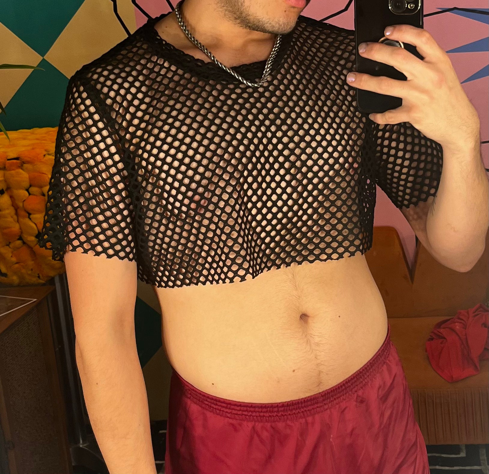 Mesh croptop