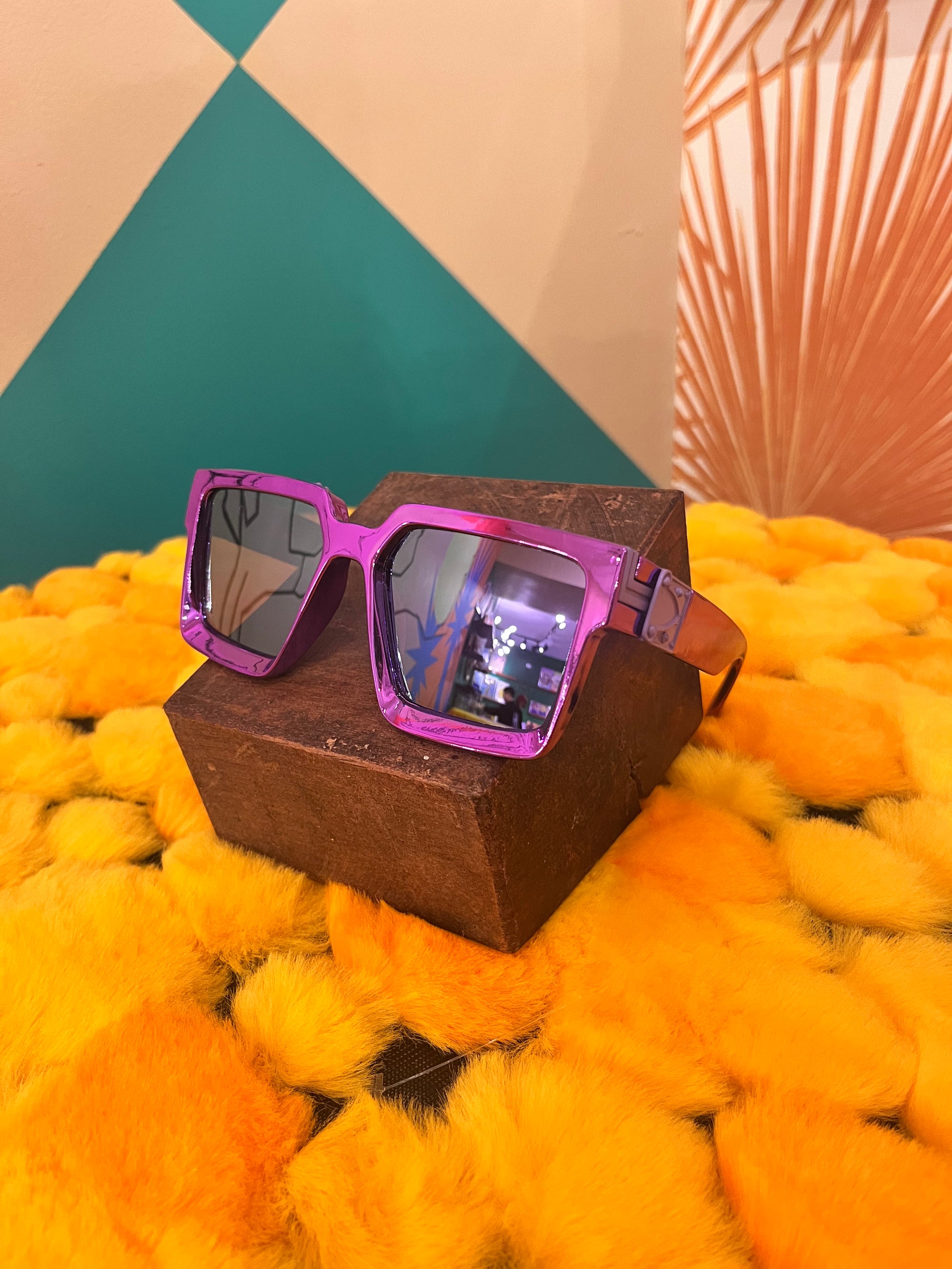 Retro square sunglasses